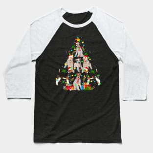 Christmas Tree Funny Dog Baseball T-Shirt